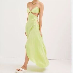 Gorgeous NWT Green For Love & Lemons "Toni" Maxi Dress Size Small